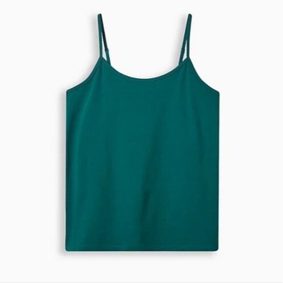 Torrid NWT Size 00 M/L Medium Large Green Foxy Cami Spaghetti Strap tank top - Picture 1 of 6